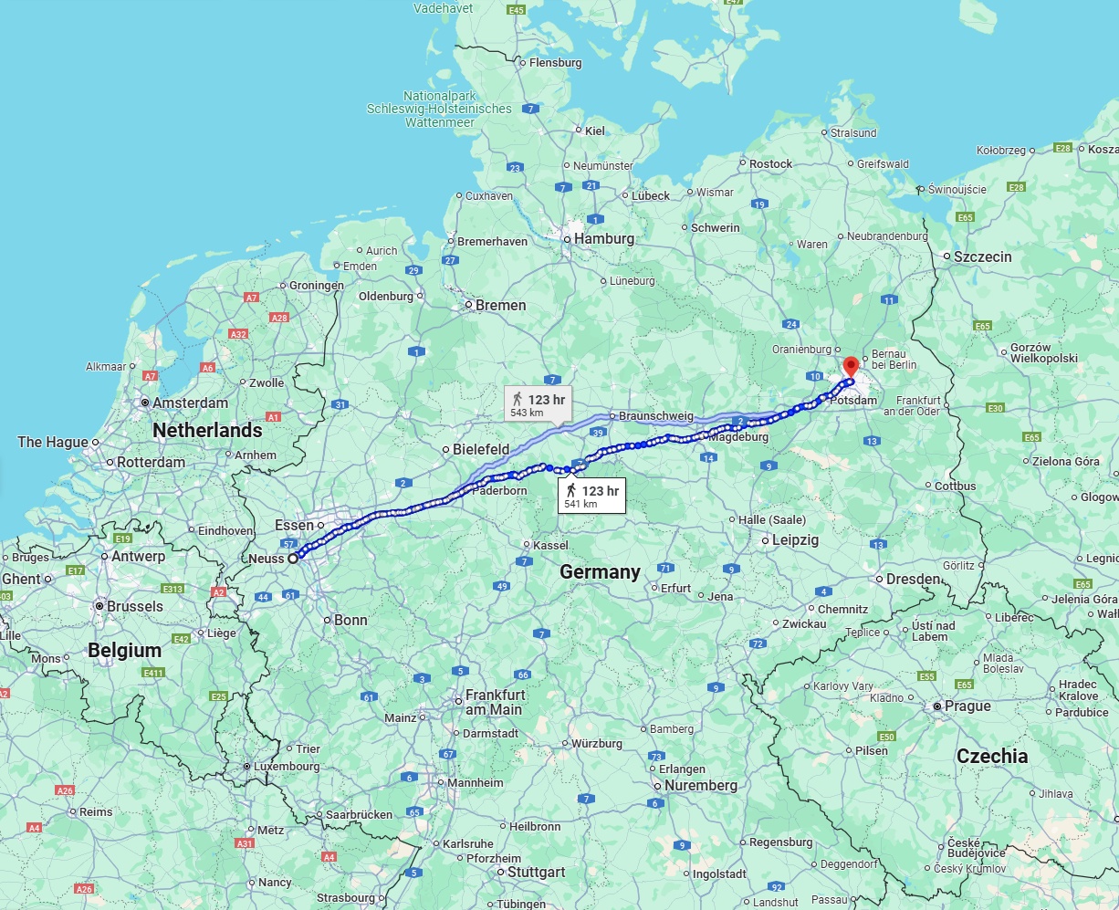Anreise von Neuss Zu Berlin Über 
