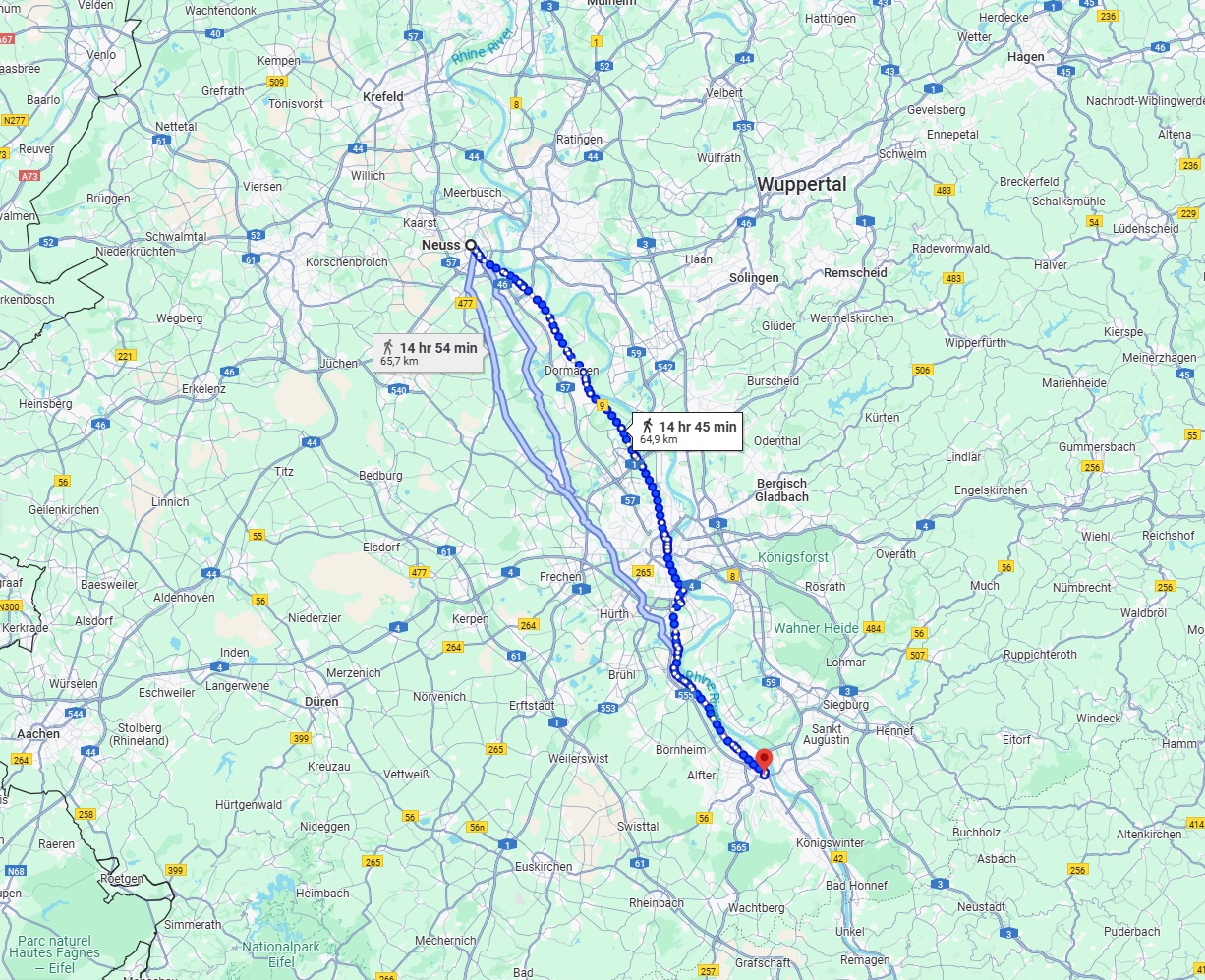 Anreise von Neuss Zu Bonn Über 