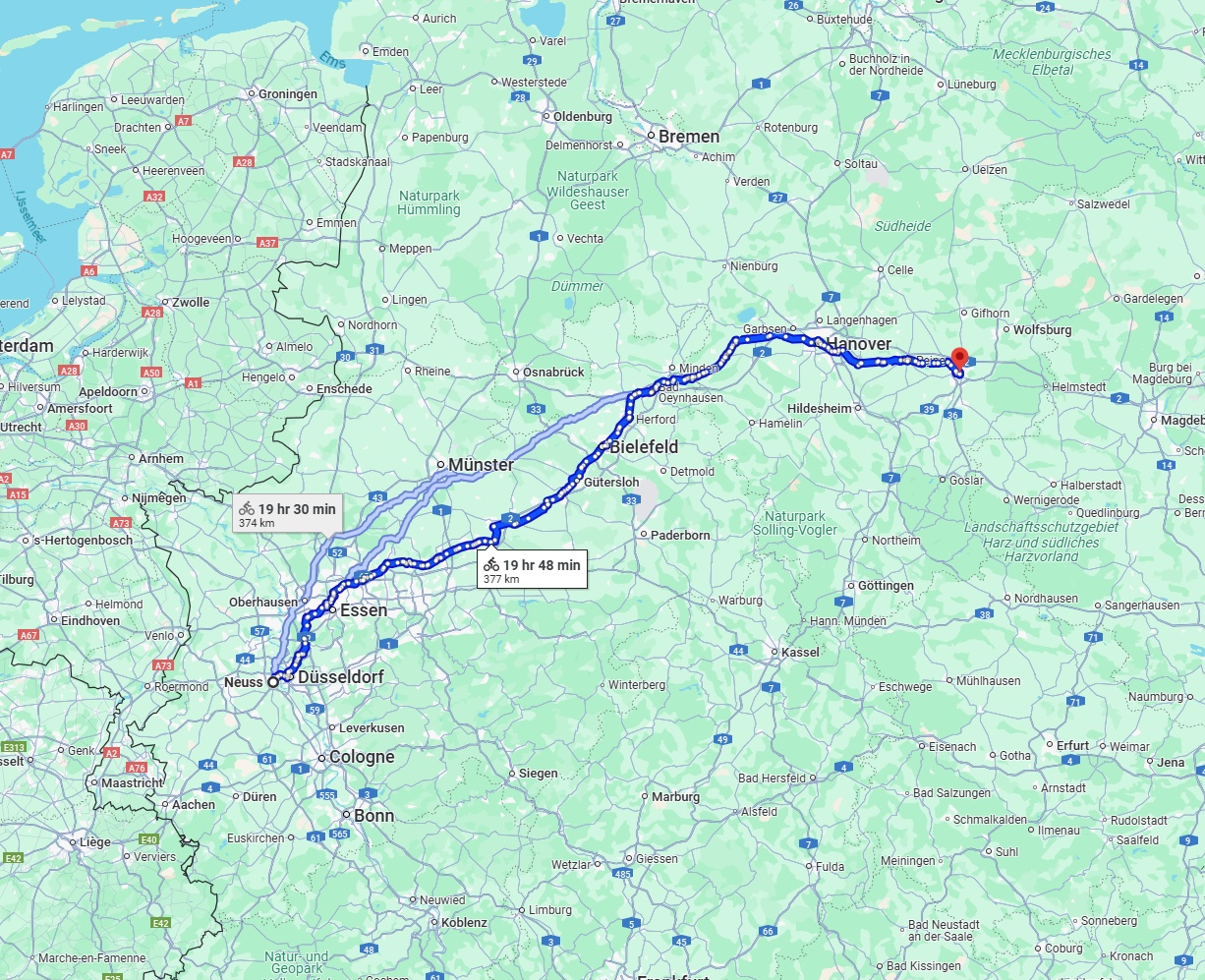 Anreise von Neuss Zu Braunschweig Über 
