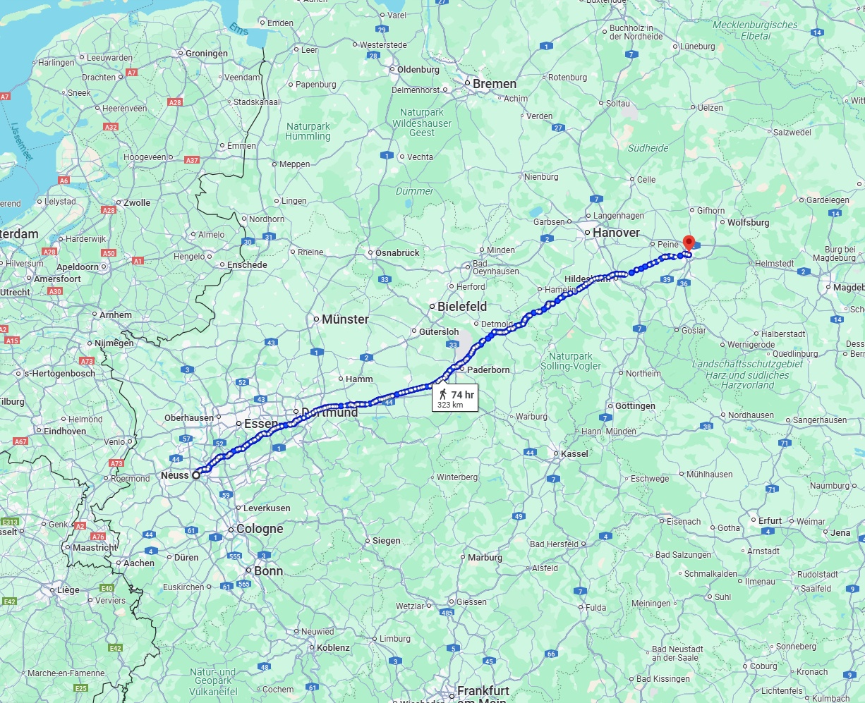 Anreise von Neuss Zu Braunschweig Über 