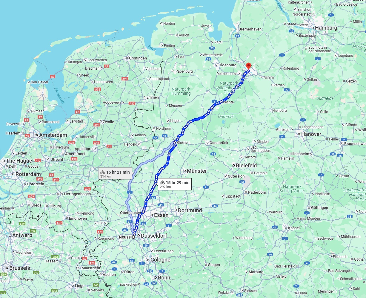 Anreise von Neuss Zu Bremen Über 