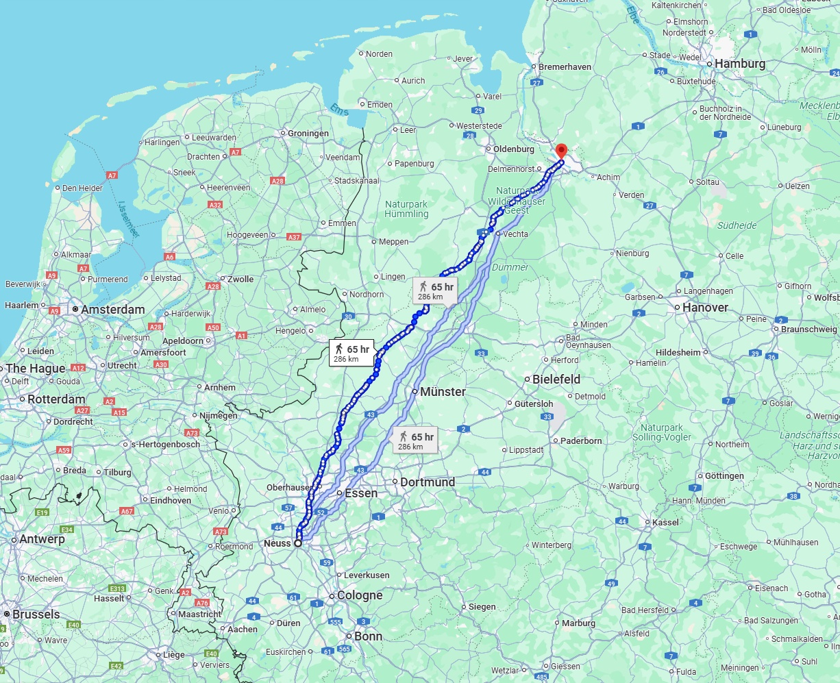 Anreise von Neuss Zu Bremen Über 