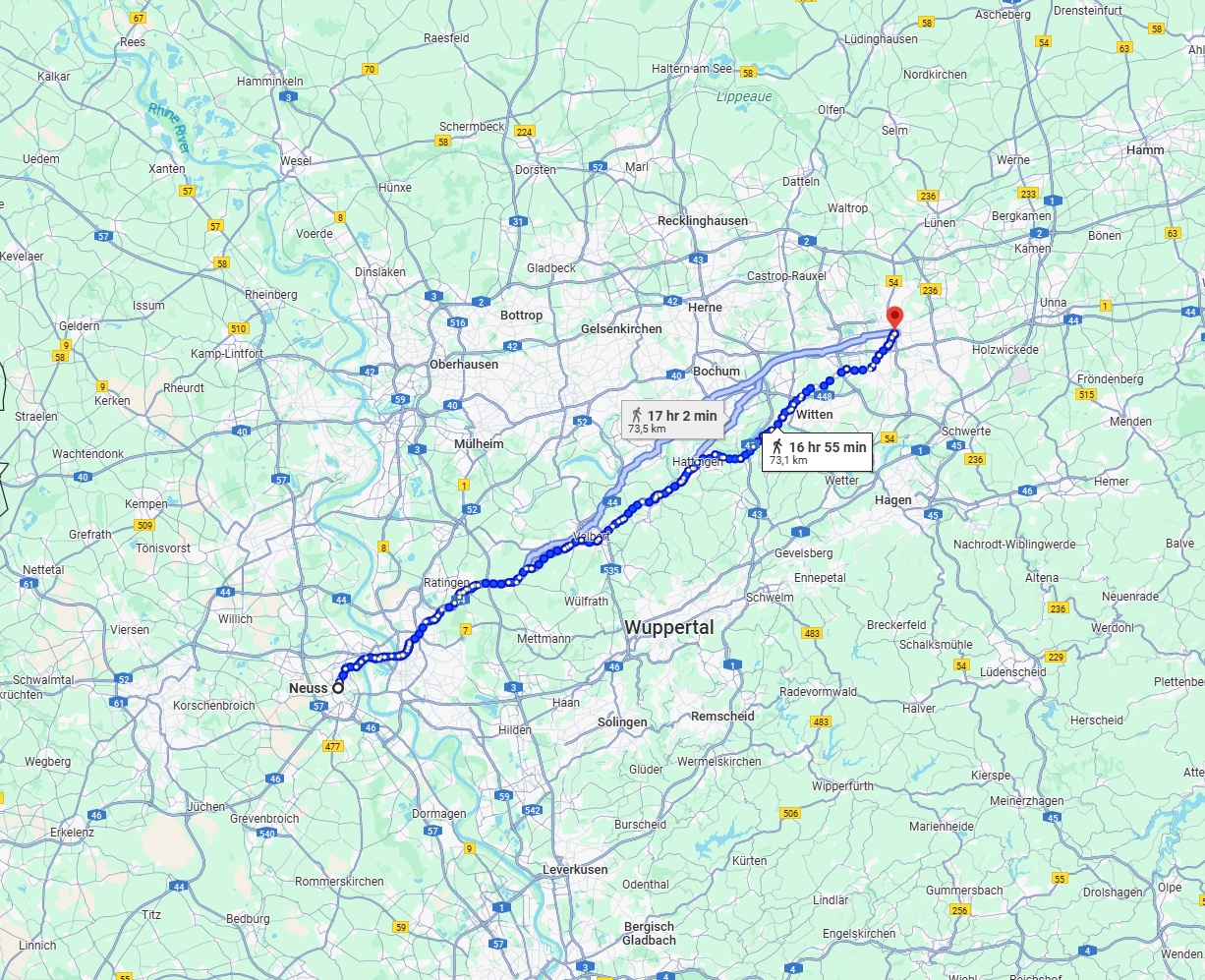 Anreise von Neuss Zu Dortmund Über 