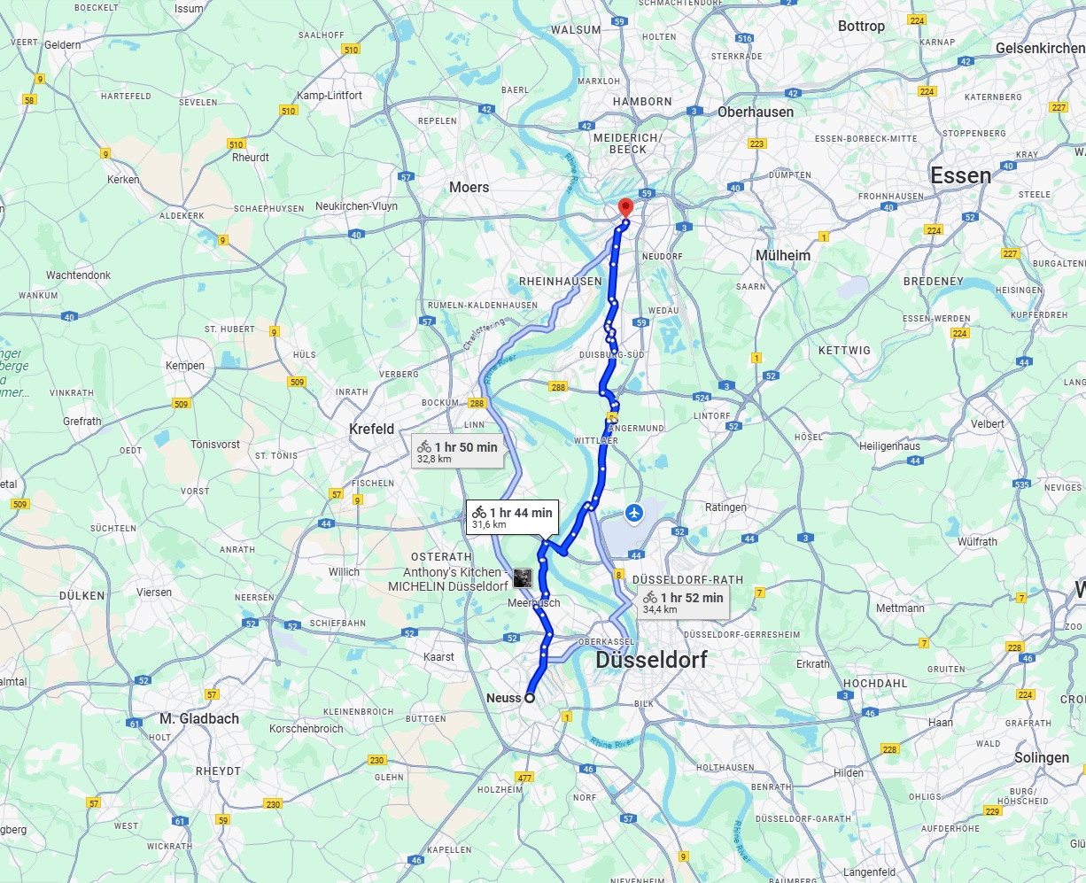 Anreise von Neuss Zu Duisburg Über 