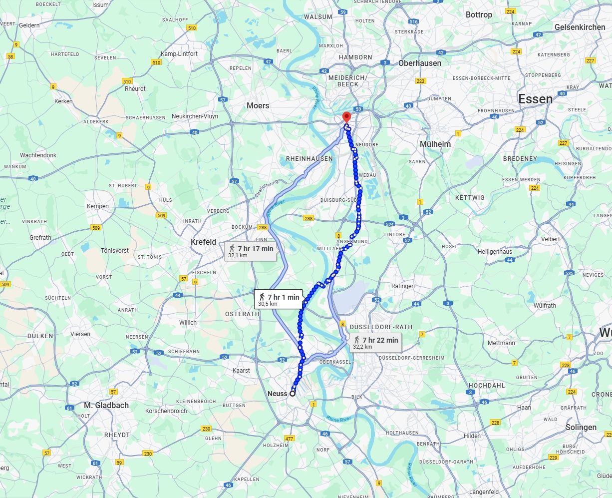 Anreise von Neuss Zu Duisburg Über 