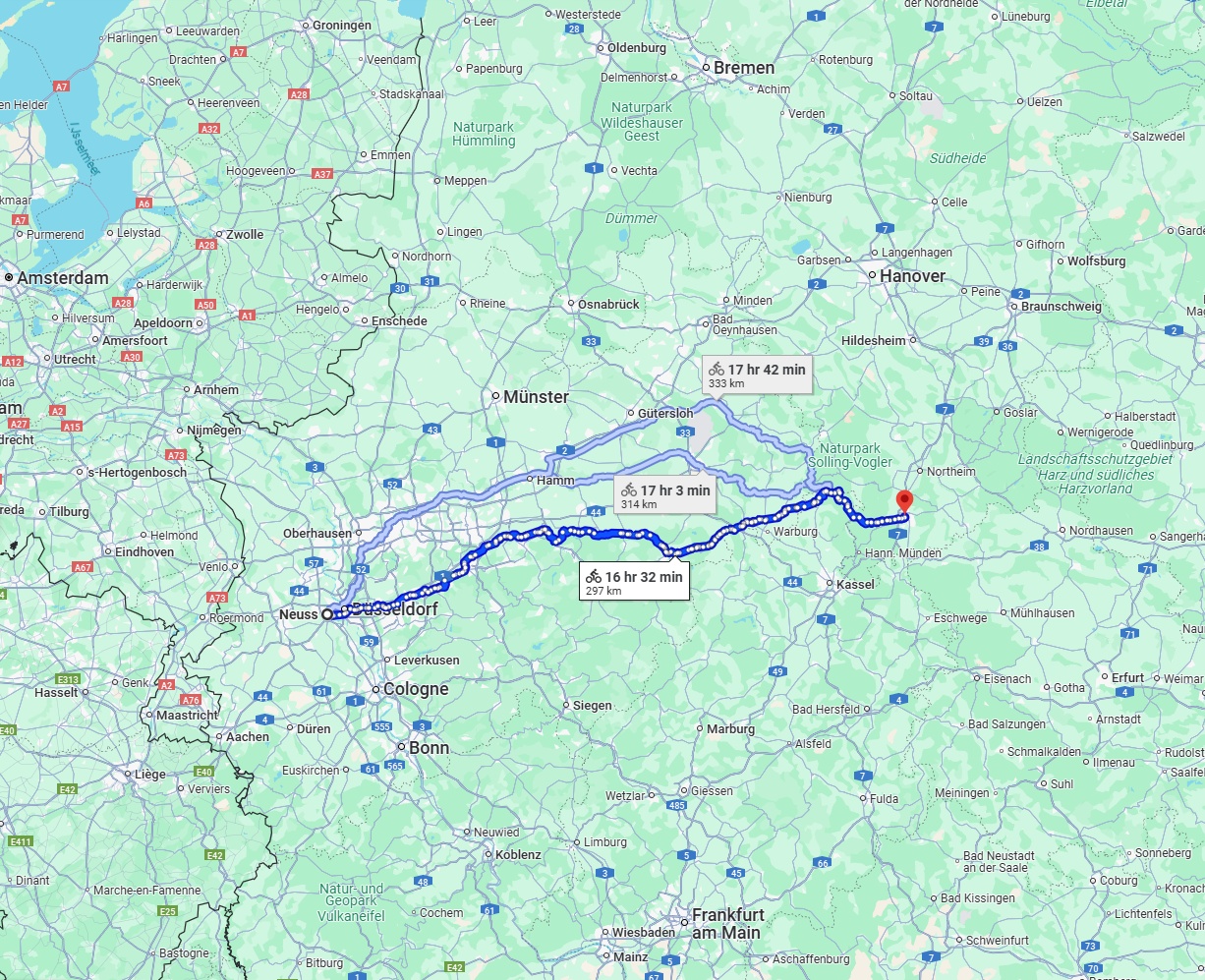 Anreise von Neuss Zu Göttingen Über 