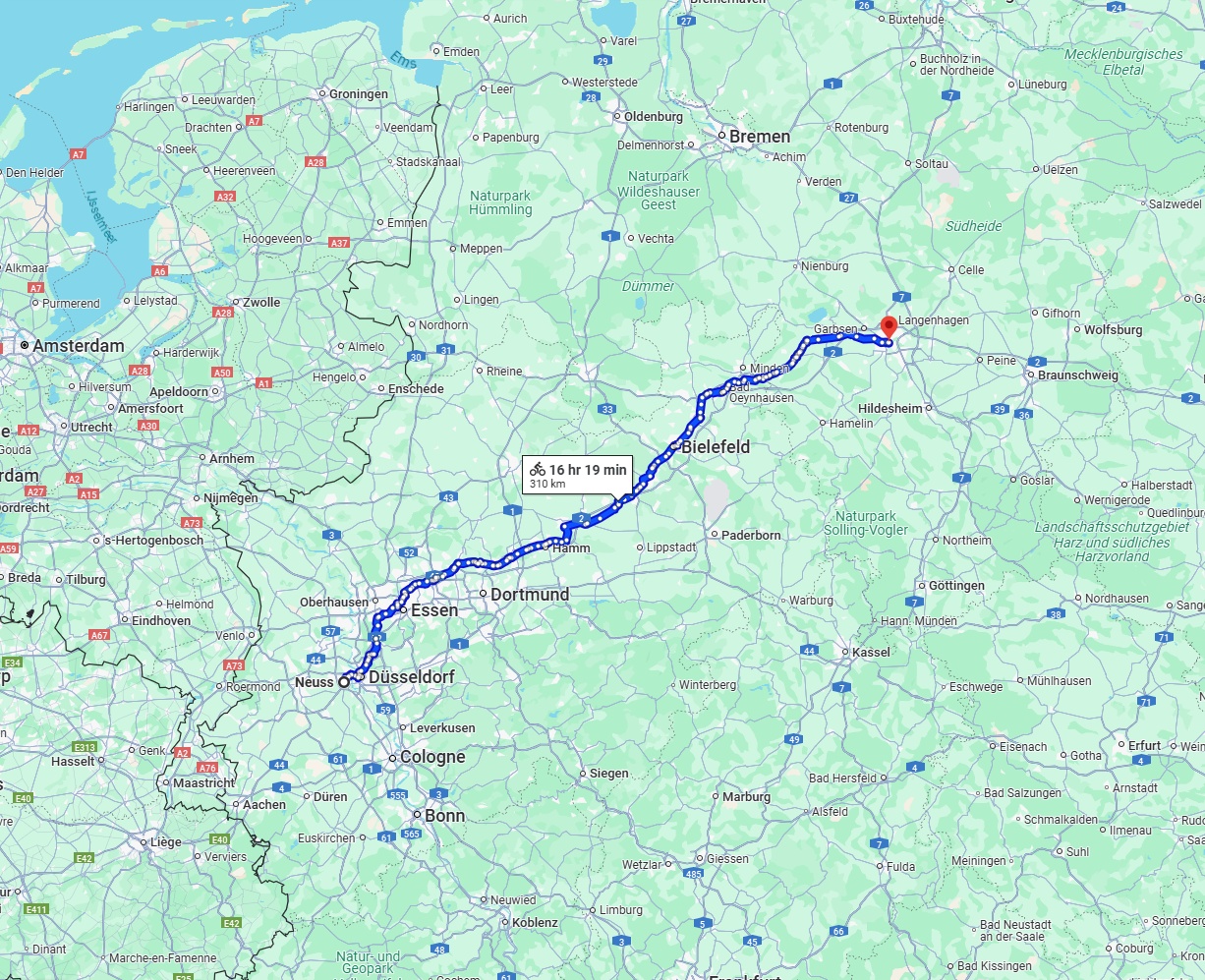 Anreise von Neuss Zu Hannover Über 