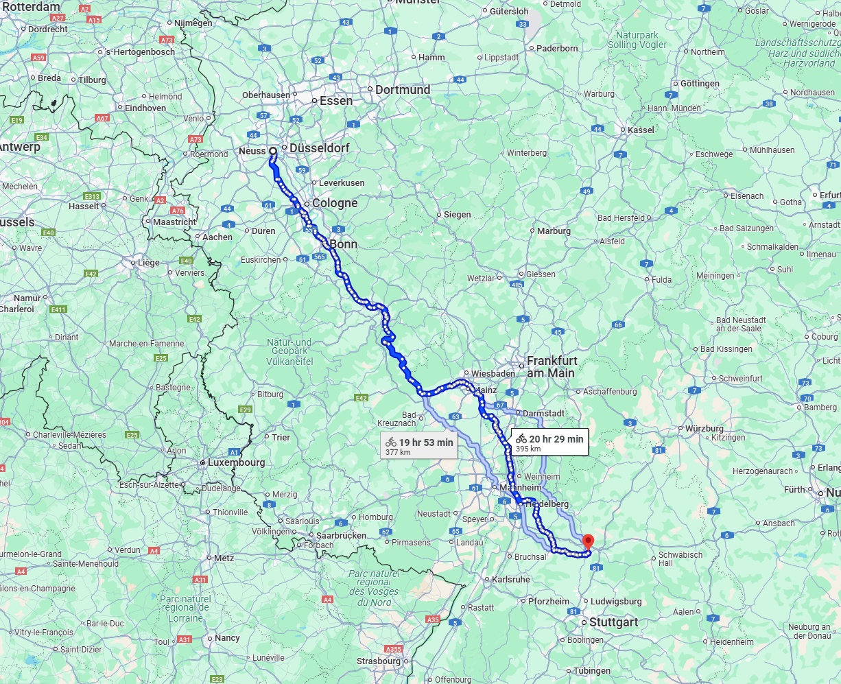 Anreise von Neuss Zu Heilbronn Über 