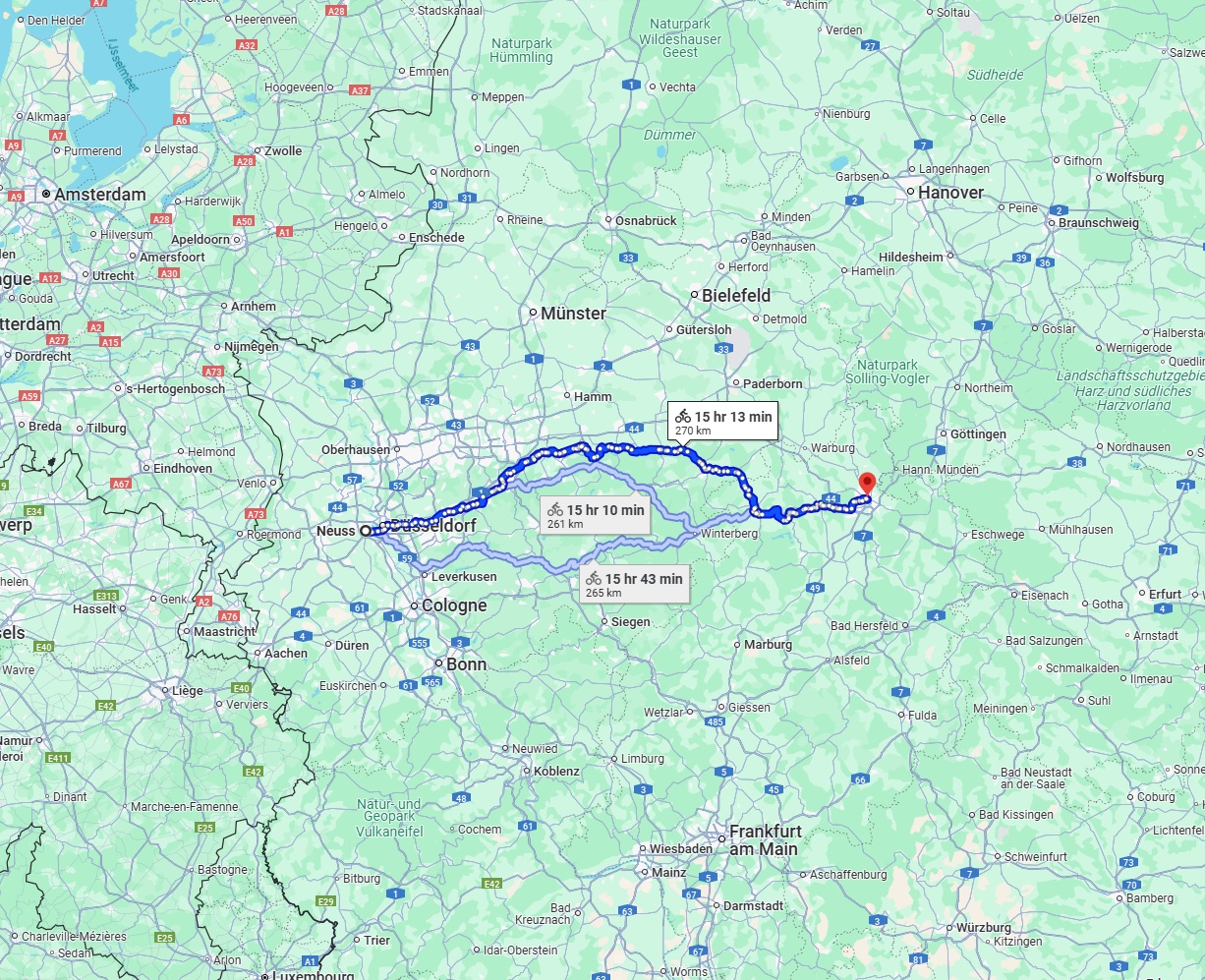 Anreise von Neuss Zu Kassel Über 