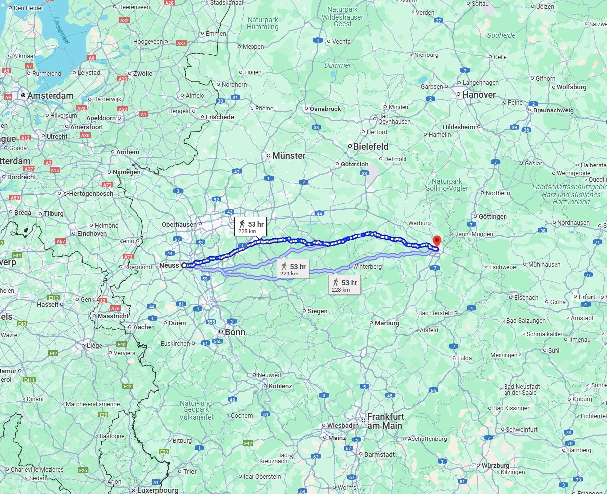 Anreise von Neuss Zu Kassel Über 