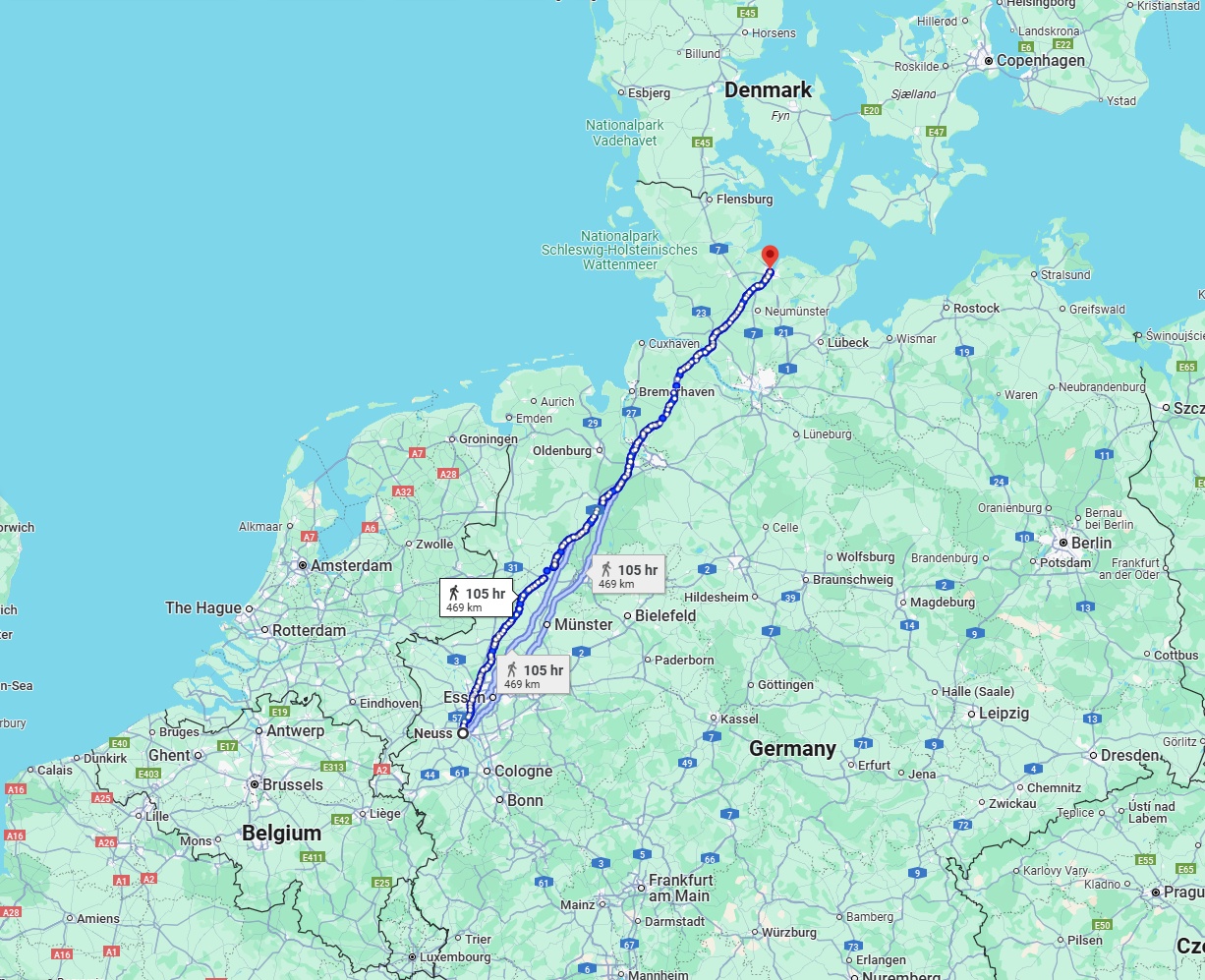 Anreise von Neuss Zu Kiel Über 