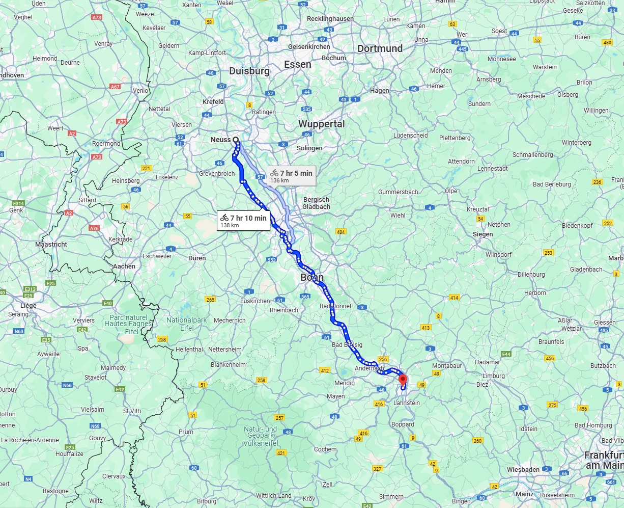 Anreise von Neuss Zu Koblenz Über 