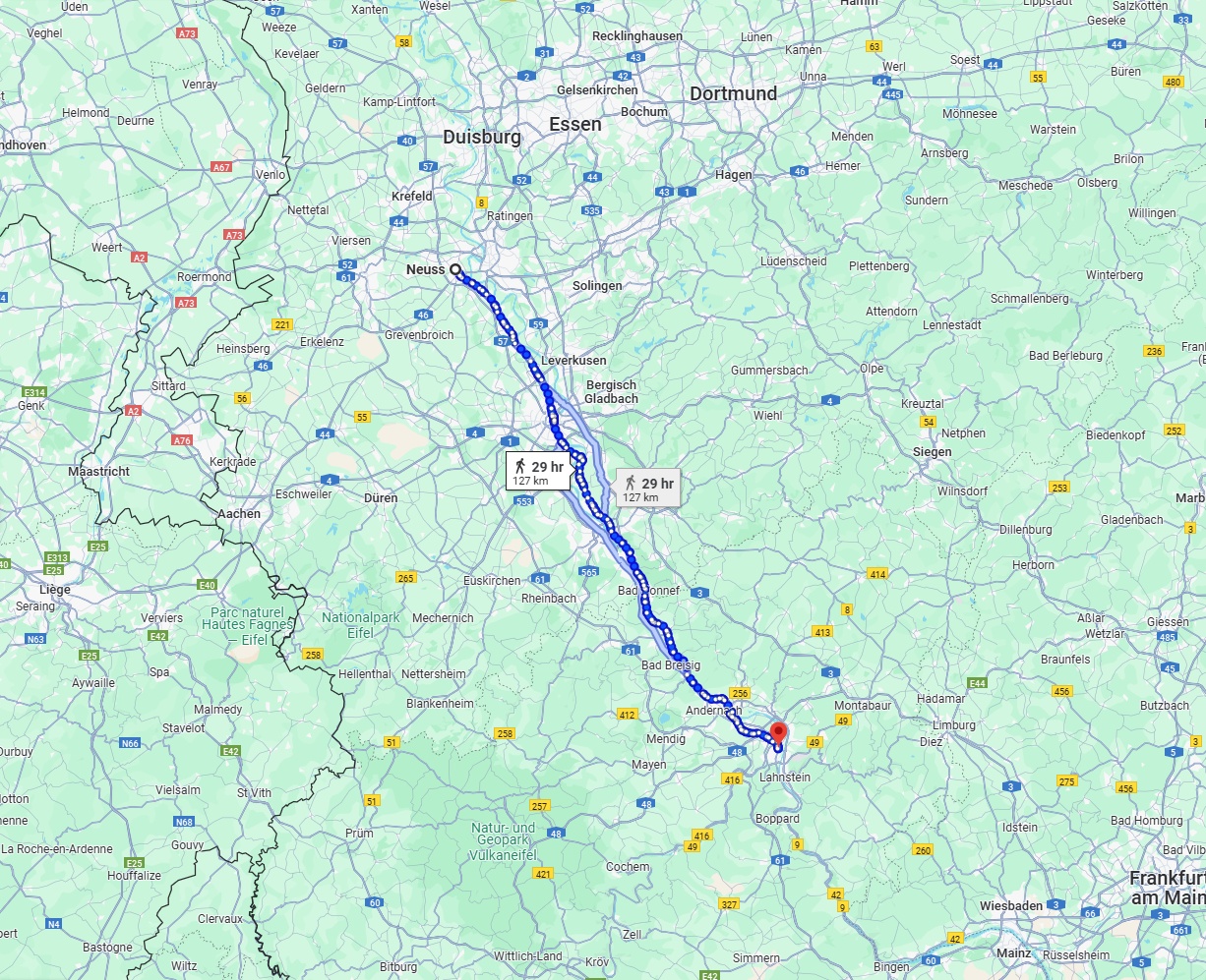 Anreise von Neuss Zu Koblenz Über 