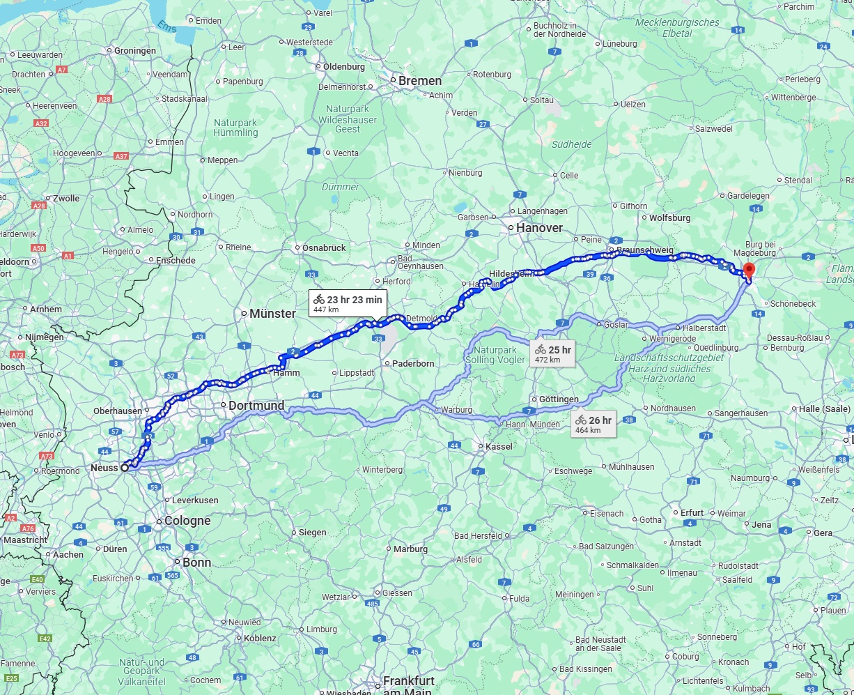 Anreise von Neuss Zu Magdeburg Über 
