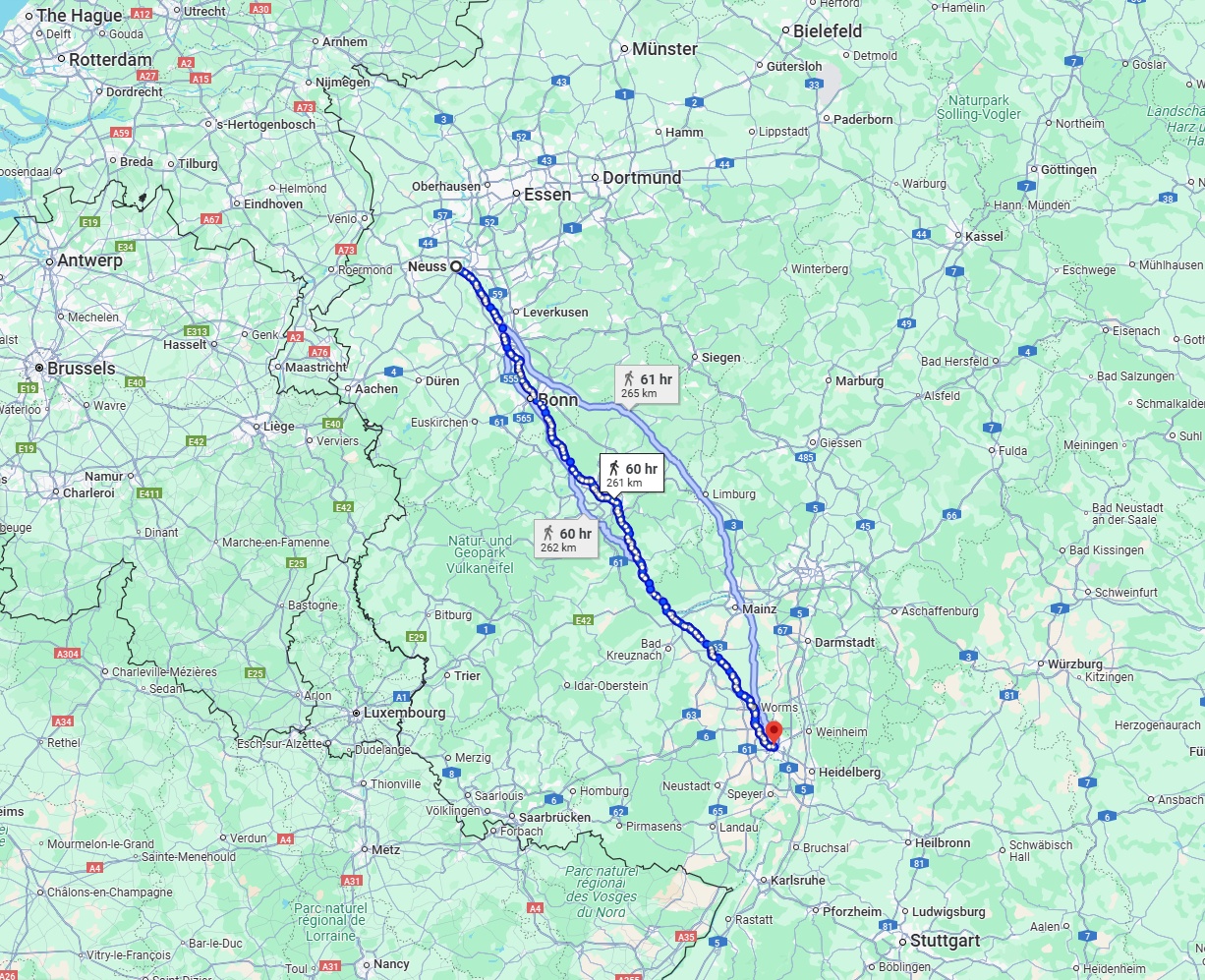 Anreise von Neuss Zu Mannheim Über 