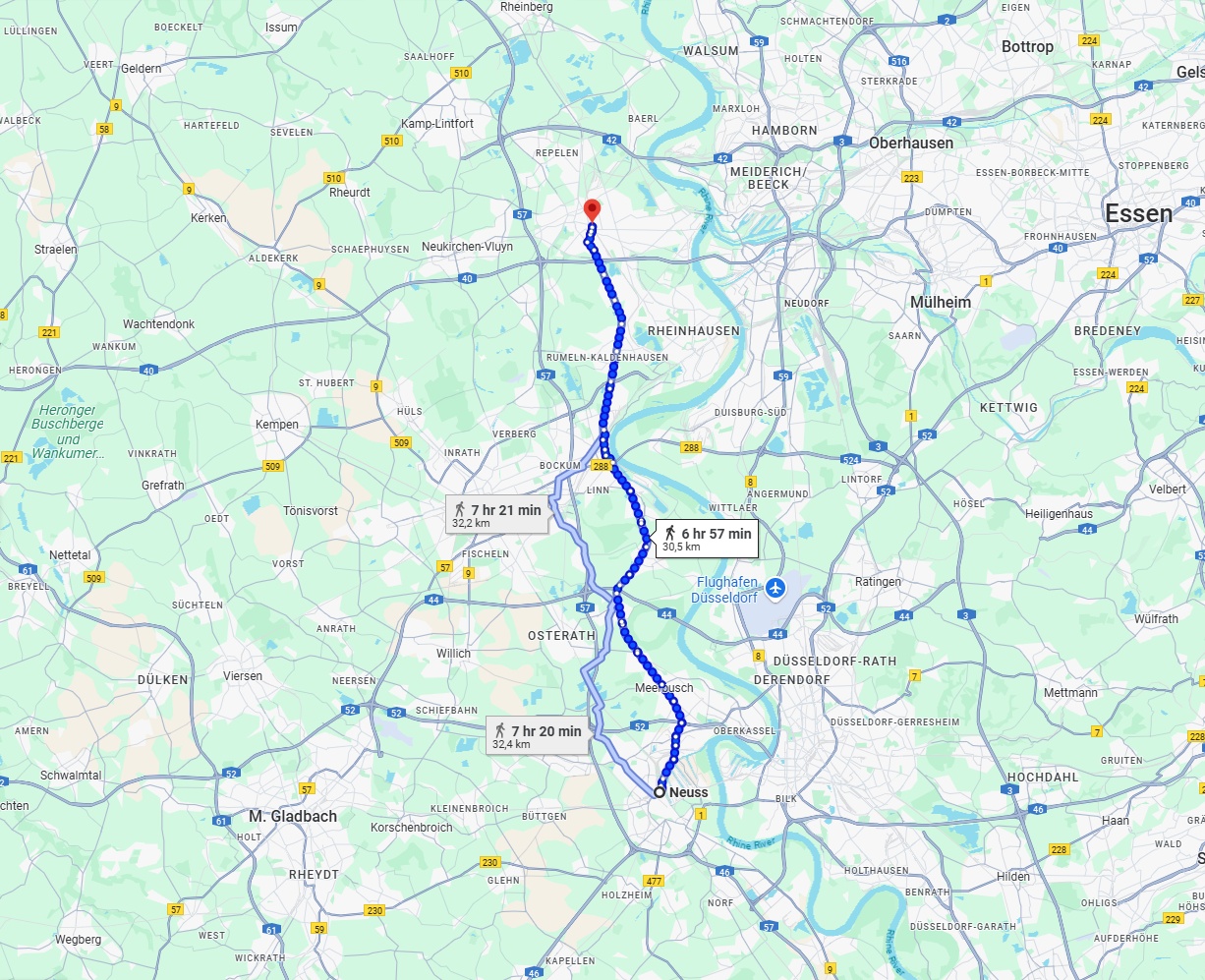 Anreise von Neuss Zu Moers Über 