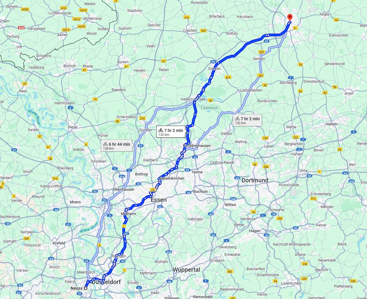 Anreise von Neuss Zu Münster Über 