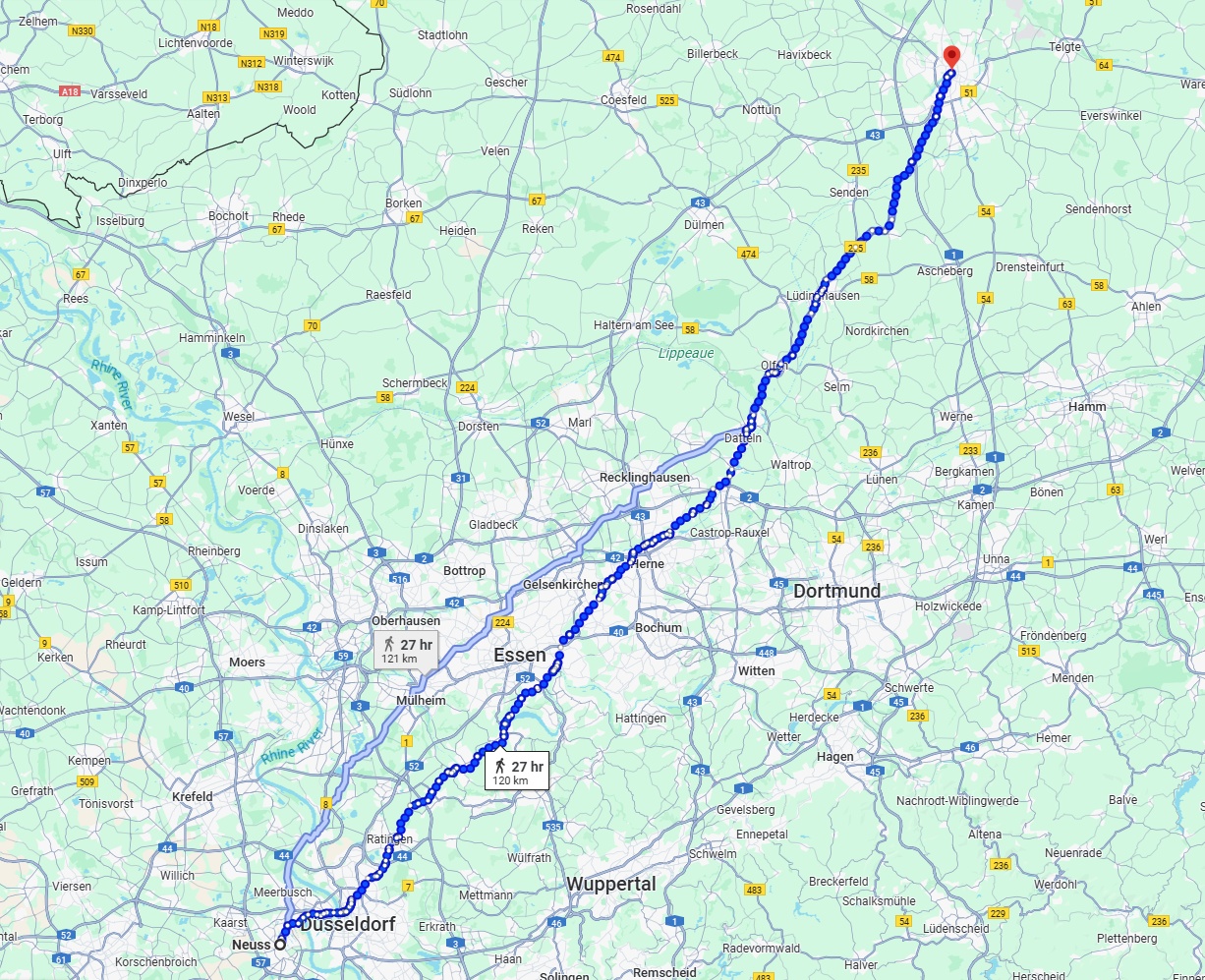Anreise von Neuss Zu Münster Über 