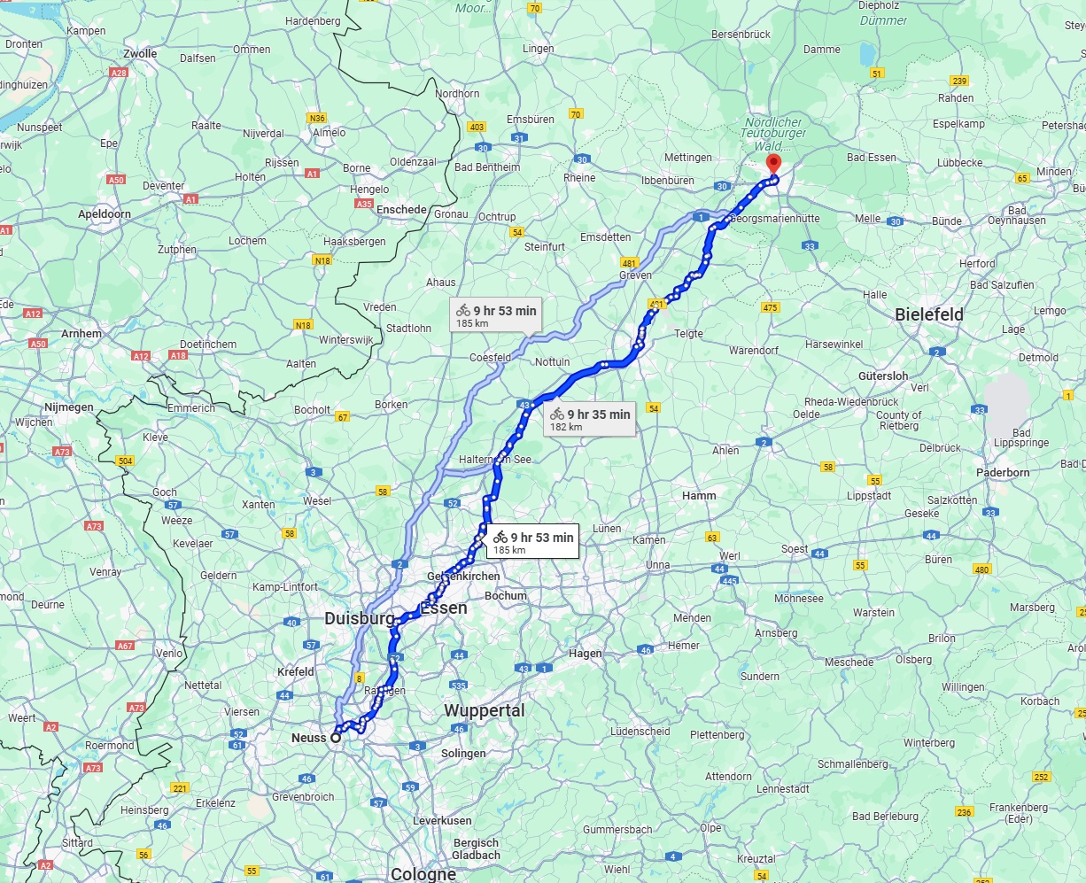 Anreise von Neuss Zu Osnabrück Über 