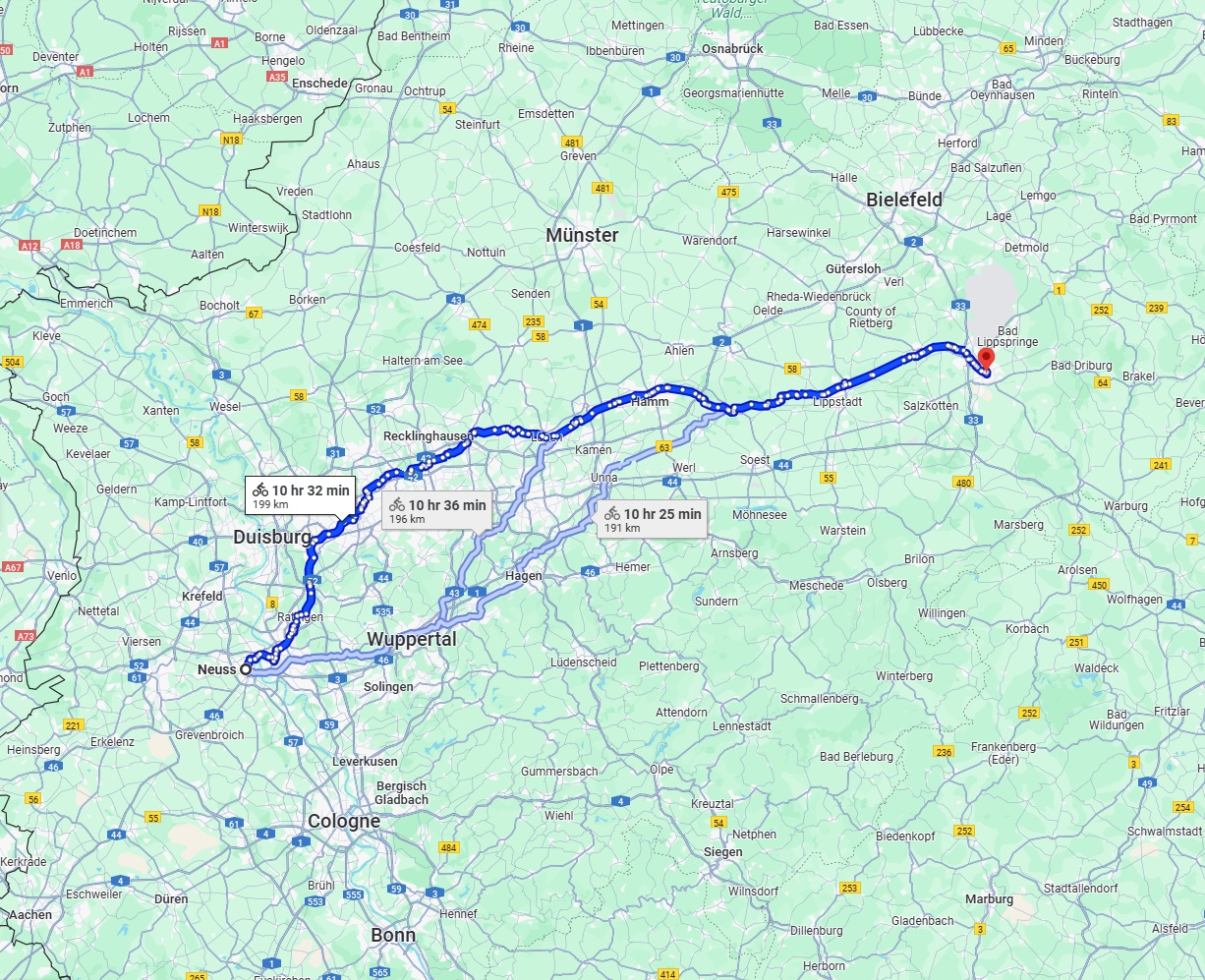 Anreise von Neuss Zu Paderborn Über 