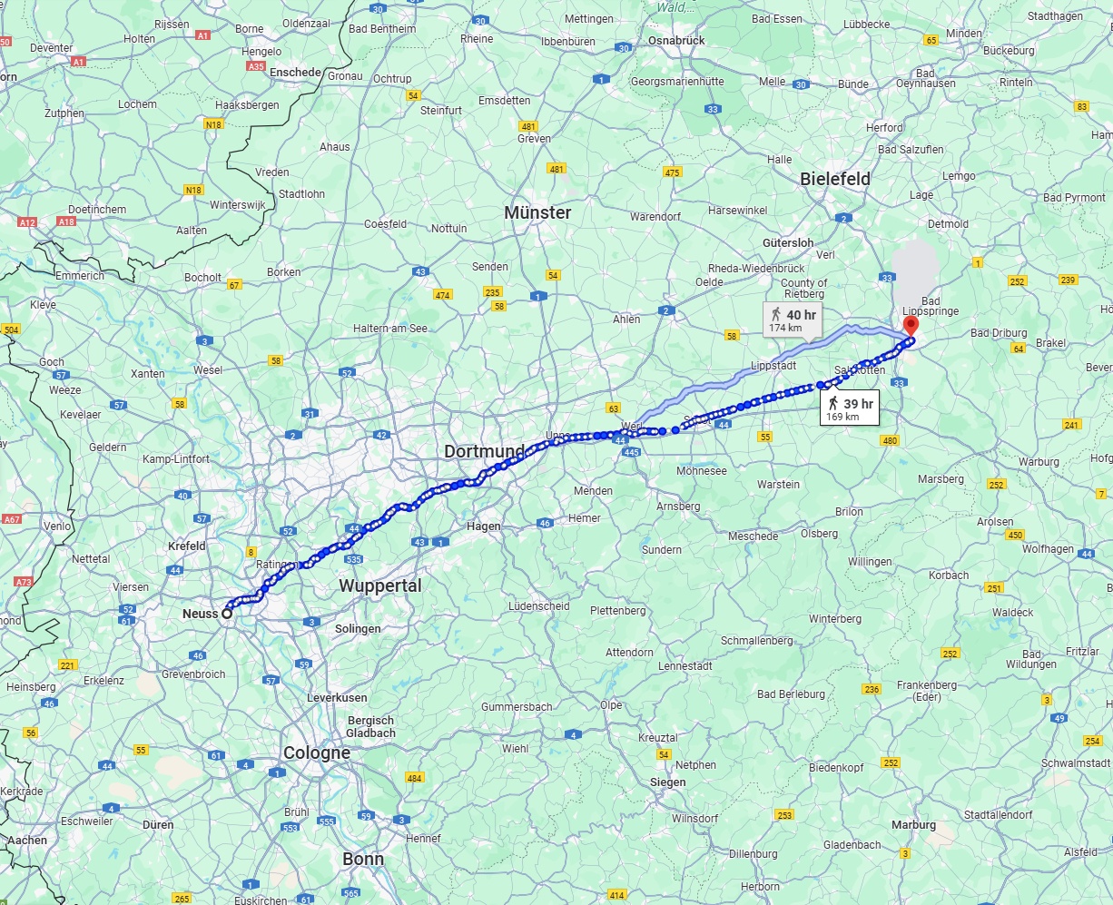Anreise von Neuss Zu Paderborn Über 