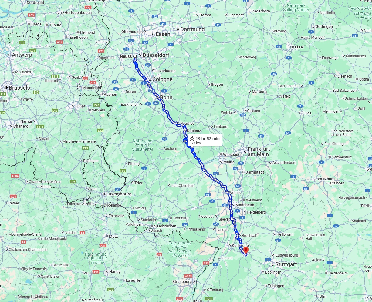 Anreise von Neuss Zu Pforzheim Über 