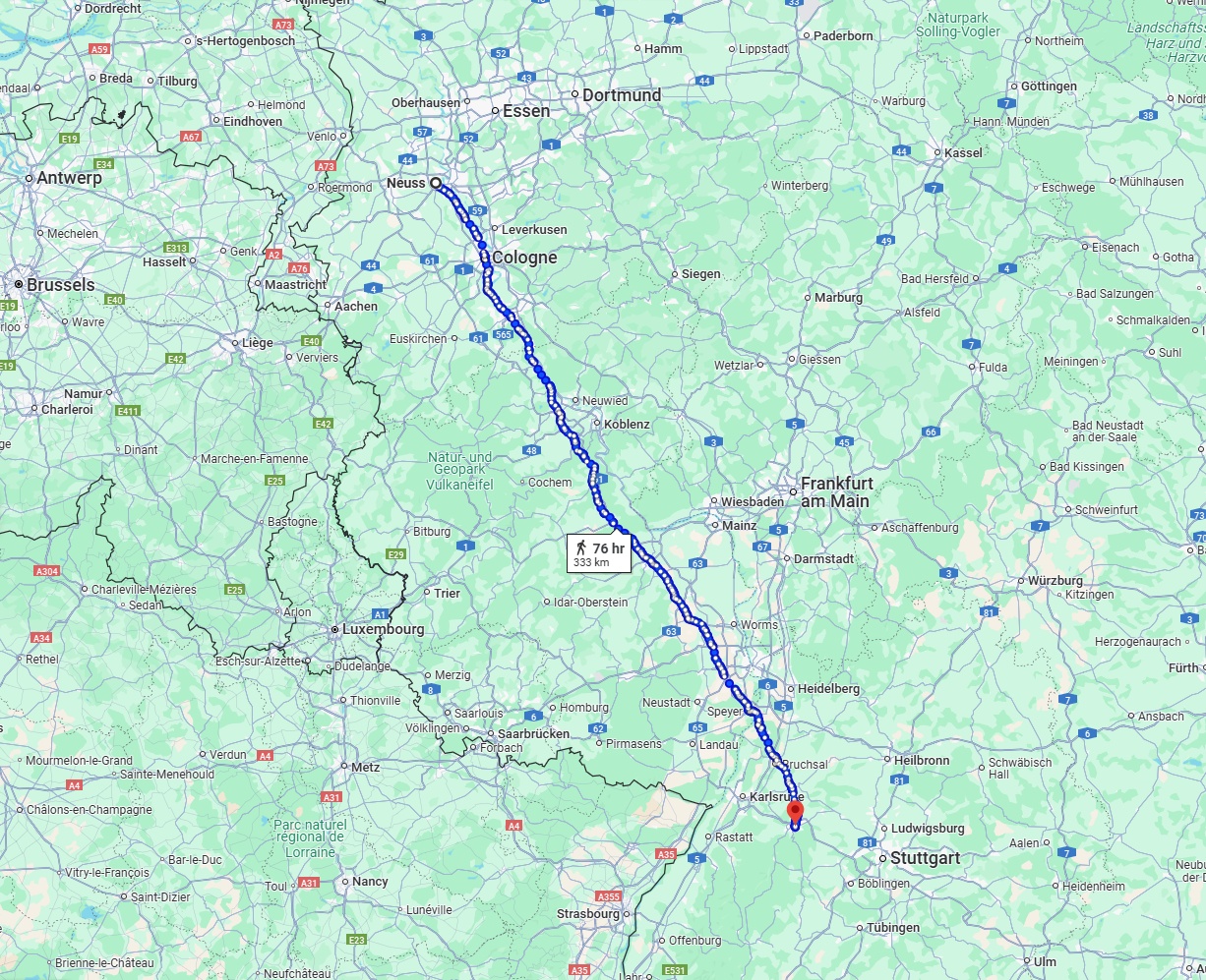 Anreise von Neuss Zu Pforzheim Über 