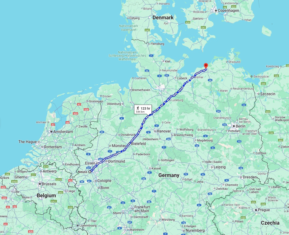 Anreise von Neuss Zu Rostock Über 
