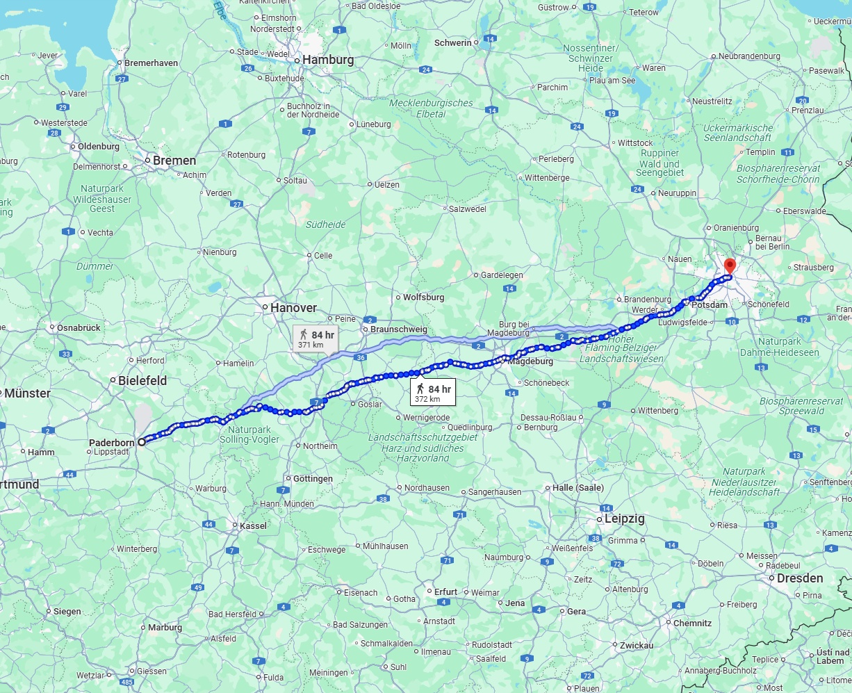 Anreise von Paderborn Zu Berlin Über 