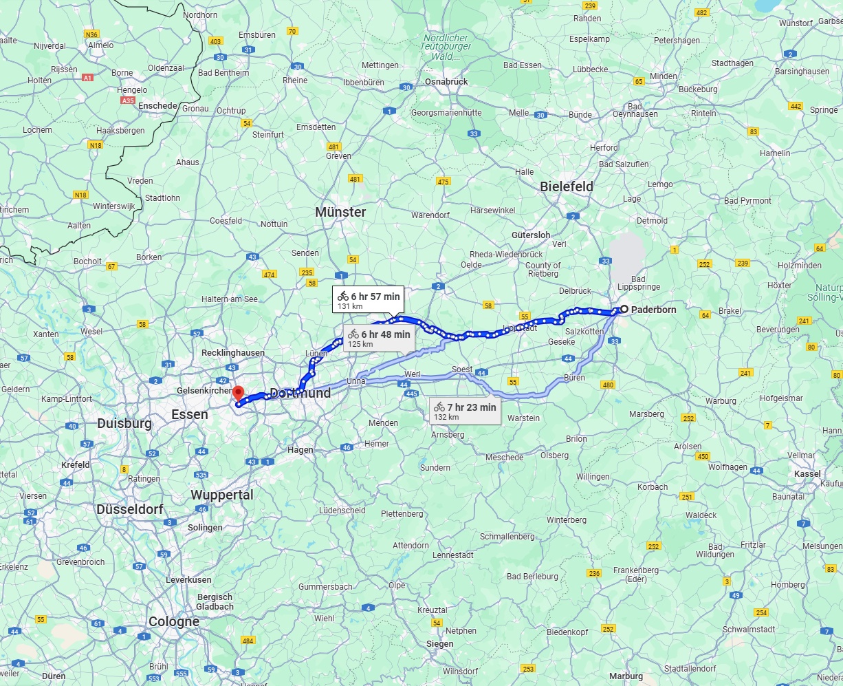 Anreise von Paderborn Zu Bochum Über 