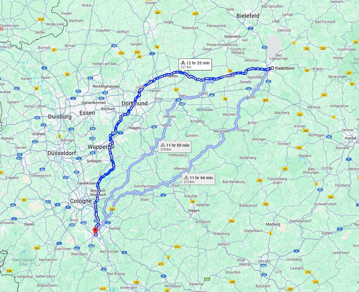 Anreise von Paderborn Zu Bonn Über 