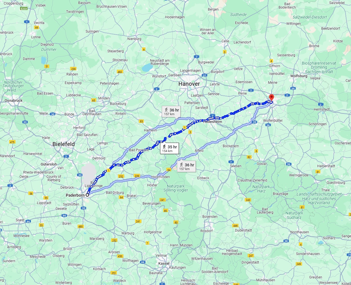 Anreise von Paderborn Zu Braunschweig Über 