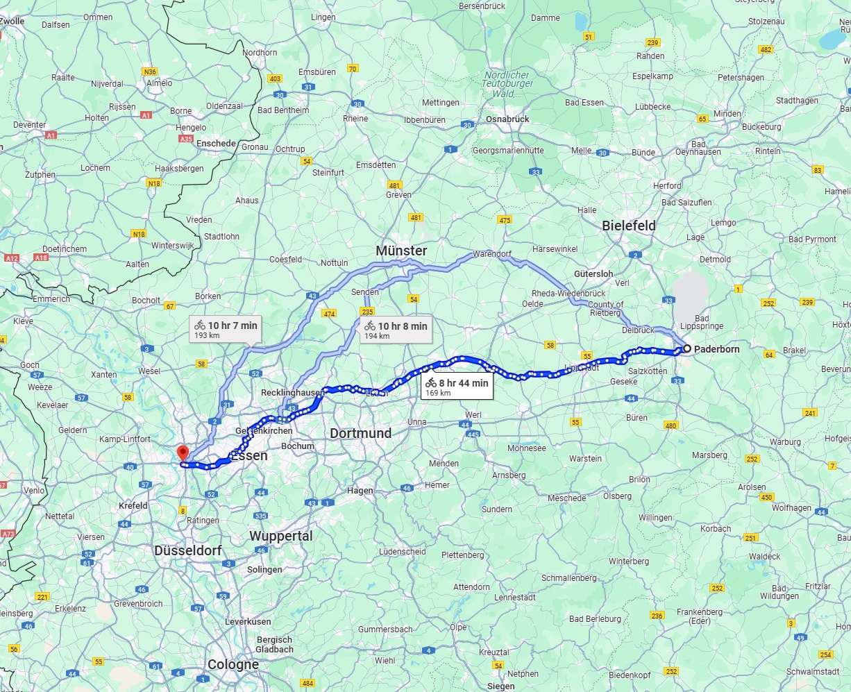 Anreise von Paderborn Zu Duisburg Über 
