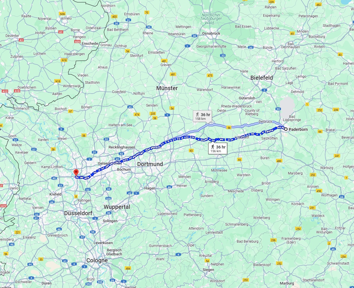 Anreise von Paderborn Zu Duisburg Über 