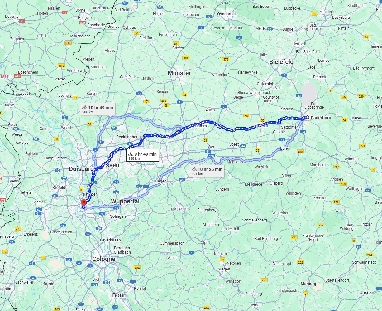 Anreise von Paderborn Zu Düsseldorf Über 