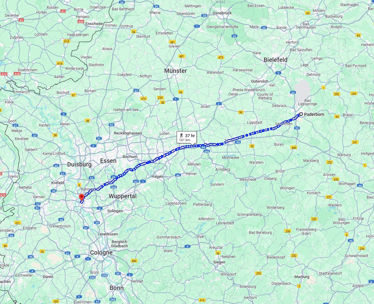 Anreise von Paderborn Zu Düsseldorf Über 