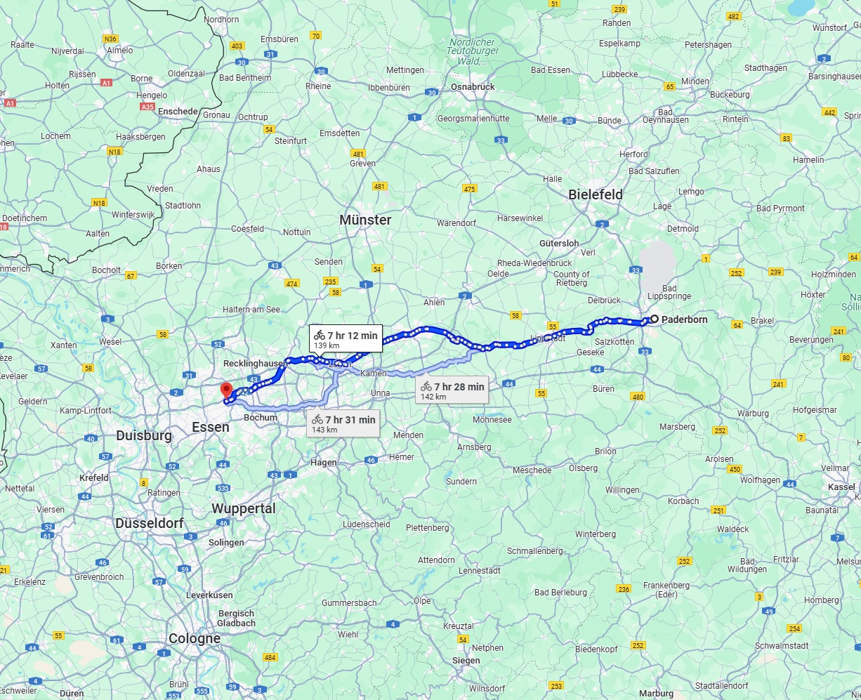 Anreise von Paderborn Zu Gelsenkirchen Über 