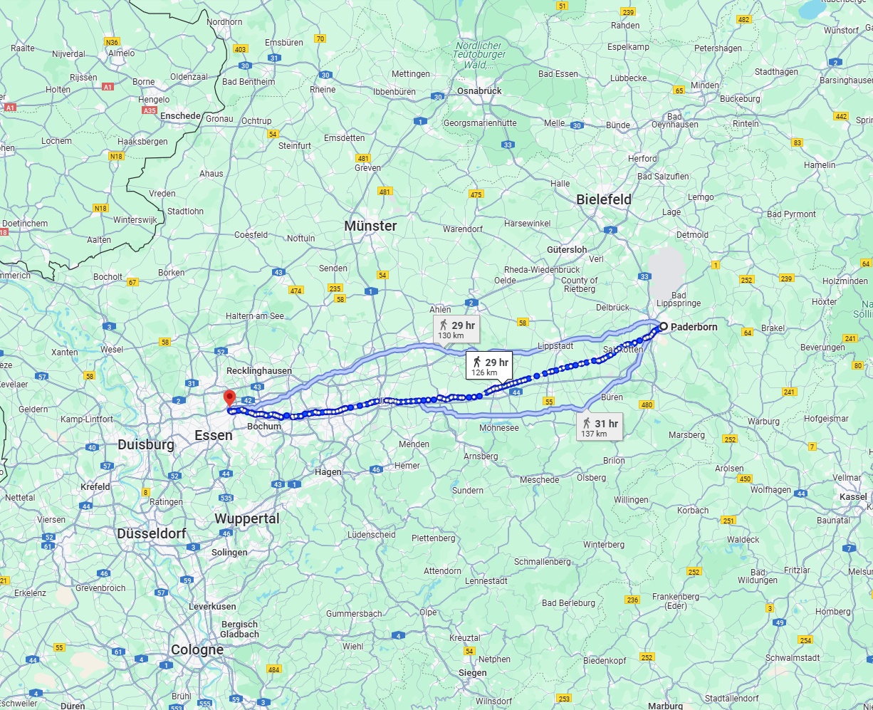 Anreise von Paderborn Zu Gelsenkirchen Über 