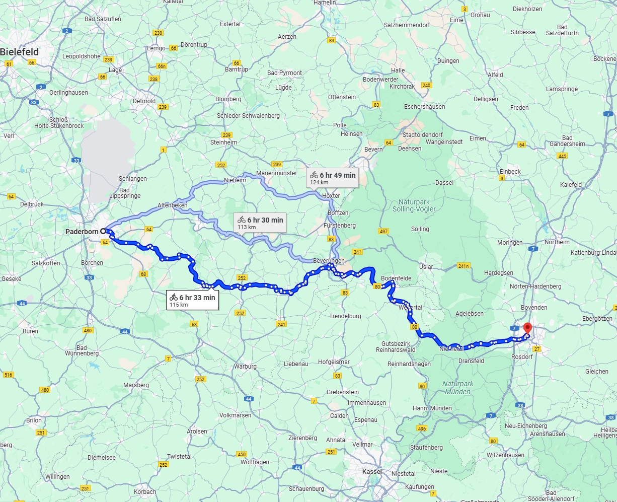 Anreise von Paderborn Zu Göttingen Über 