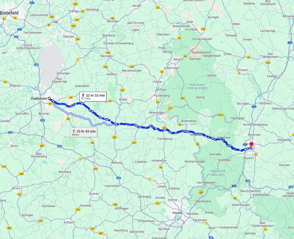 Anreise von Paderborn Zu Göttingen Über 
