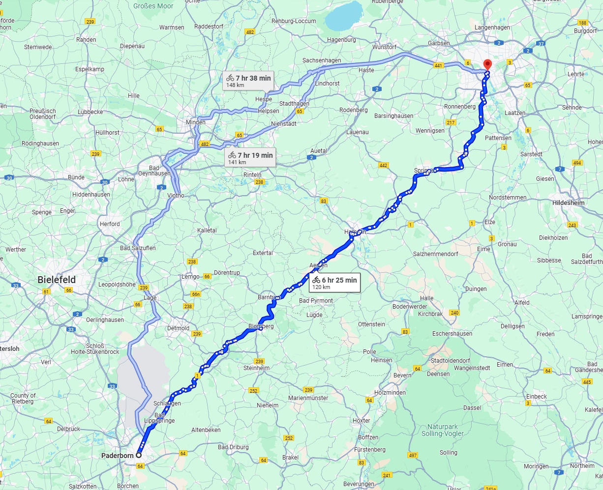 Anreise von Paderborn Zu Hannover Über 