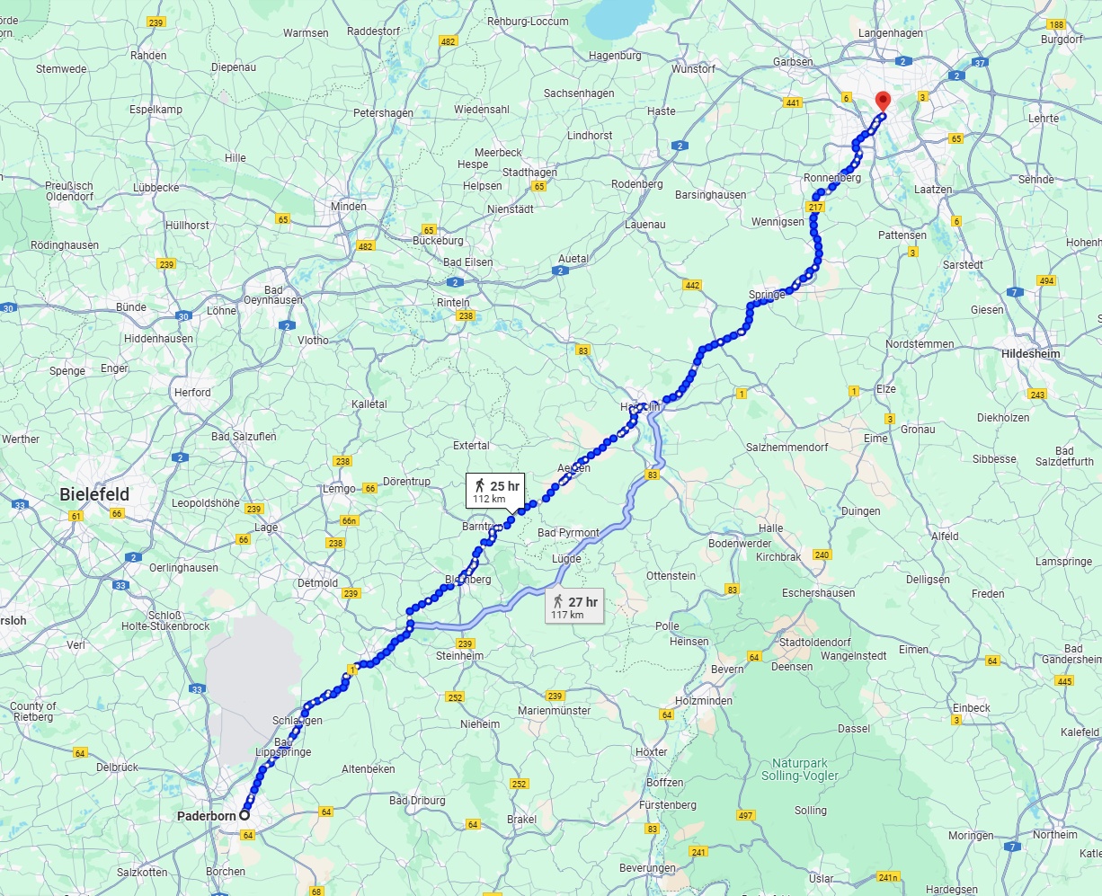 Anreise von Paderborn Zu Hannover Über 