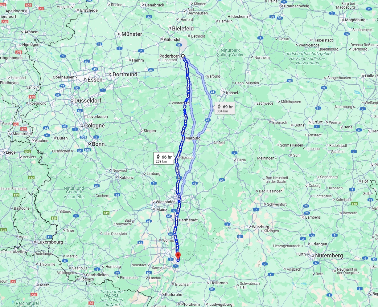 Anreise von Paderborn Zu Heidelberg Über 