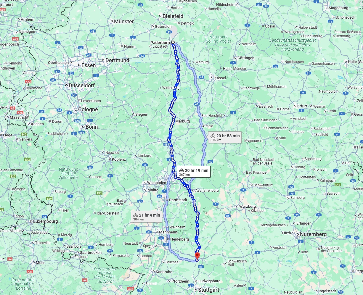 Anreise von Paderborn Zu Heilbronn Über 