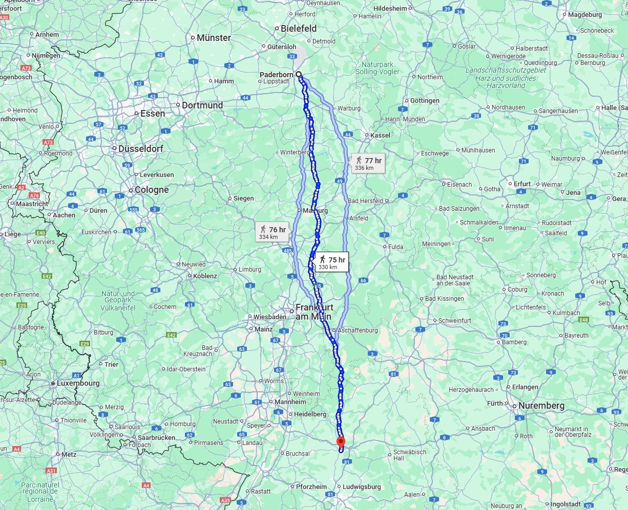 Anreise von Paderborn Zu Heilbronn Über 