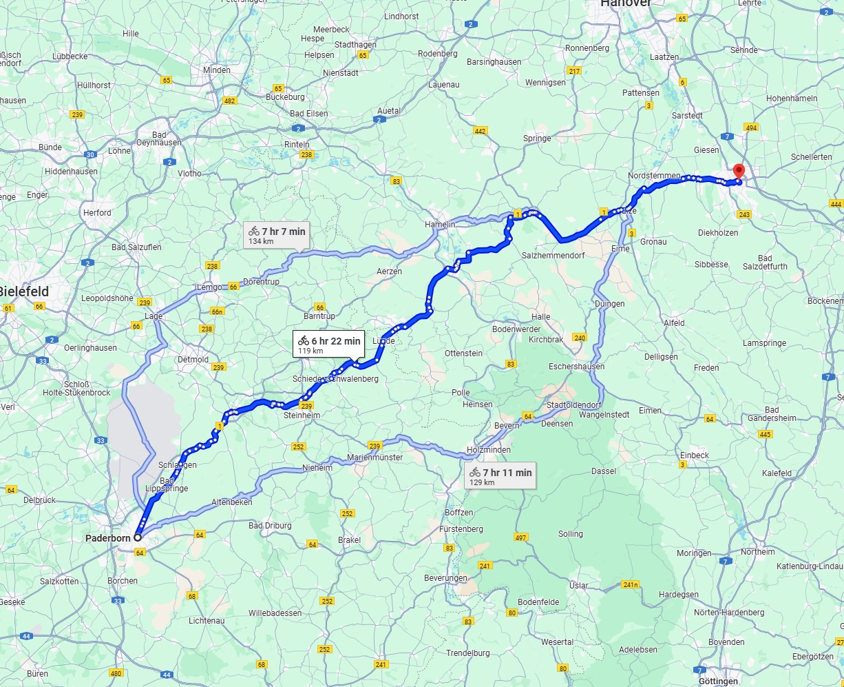 Anreise von Paderborn Zu Hildesheim Über 