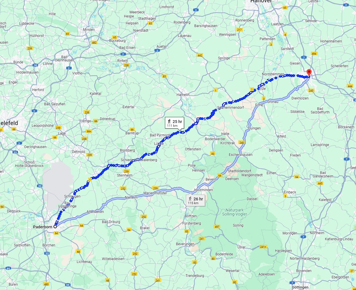 Anreise von Paderborn Zu Hildesheim Über 
