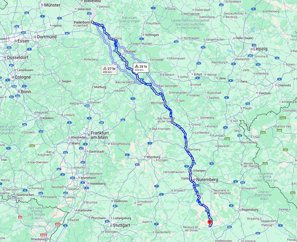 Anreise von Paderborn Zu Ingolstadt Über 