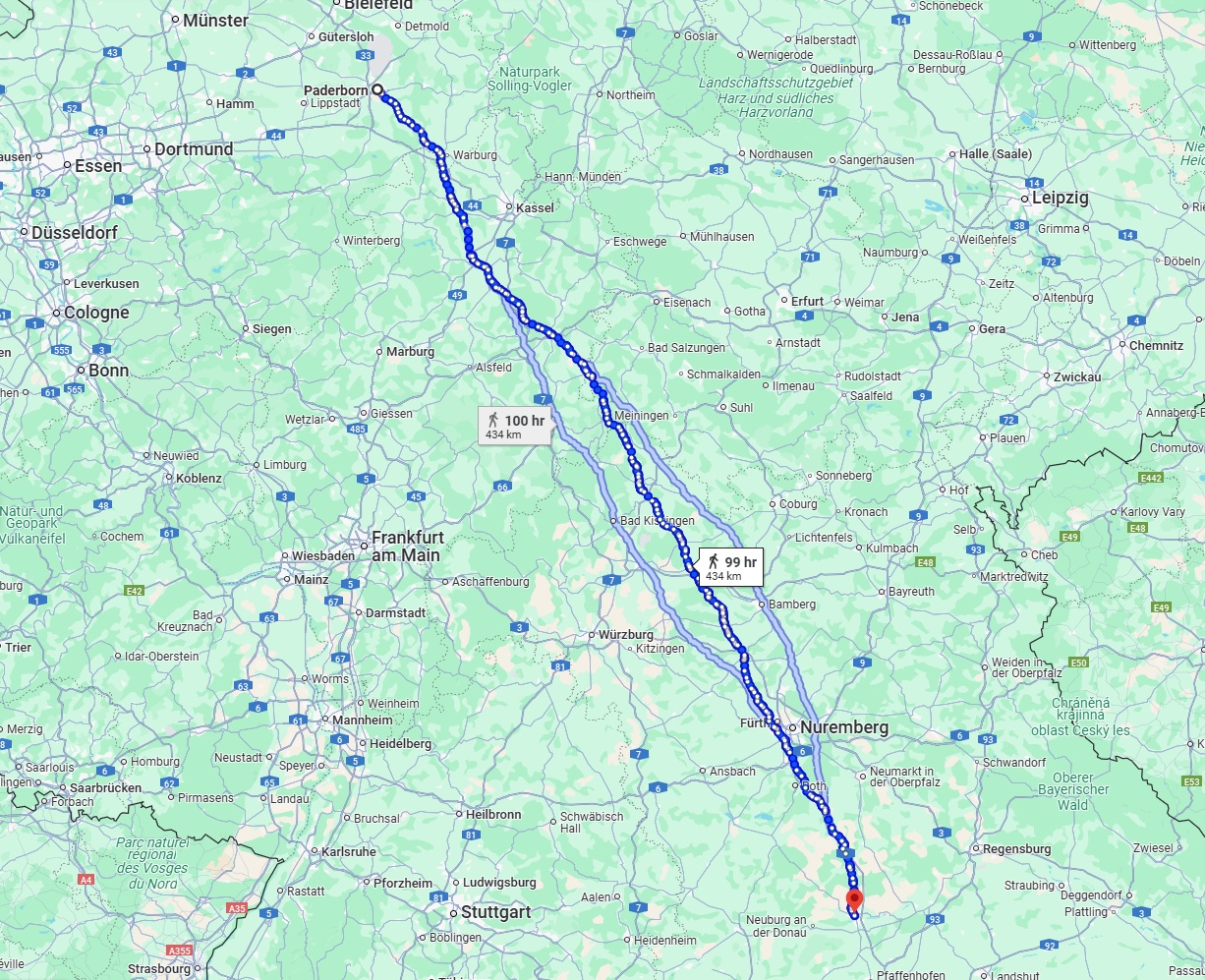 Anreise von Paderborn Zu Ingolstadt Über 