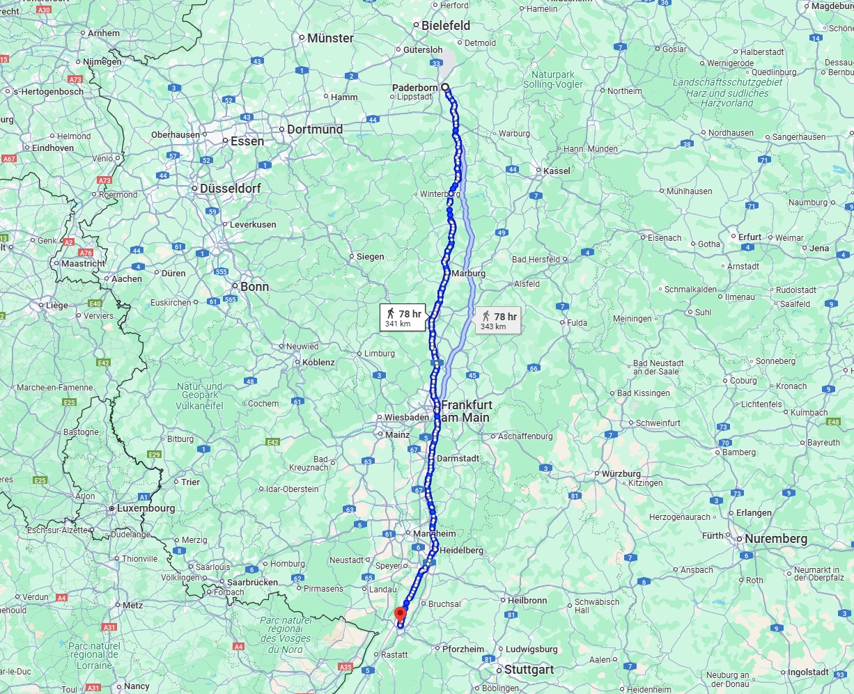 Anreise von Paderborn Zu Karlsruhe Über 
